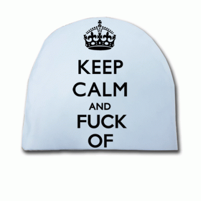 CZAPKA KEEP CALM AND FUCK OF