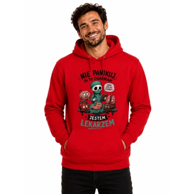 BLUZA Z KAPTUREM LEKARZE NIE PANIKUJ