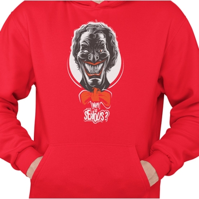 BLUZA Z KAPTUREM SERIOUS CLOWN