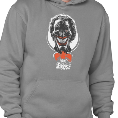 BLUZA Z KAPTUREM SERIOUS CLOWN