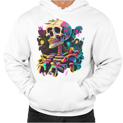 BLUZA Z KAPTUREM SKULL ONE 3