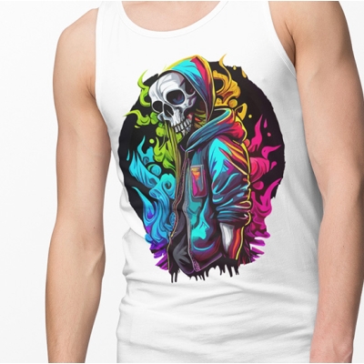 TANK TOP SKULL ONE 4