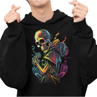 BLUZA Z KAPTUREM SKULL ONE 5