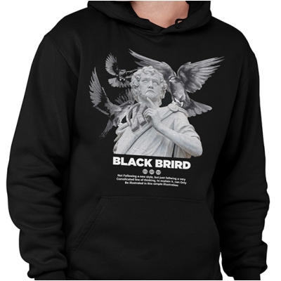 BLUZA Z KAPTUREM BLACK BIRD