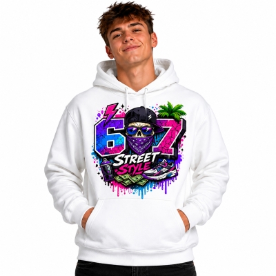 BLUZA Z KAPTUREM 67 STREET STYLE