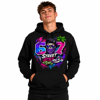 BLUZA Z KAPTUREM 67 STREET STYLE