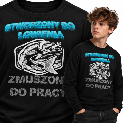 BLUZA DLA WĘDKARZA  STWORZONY DO ŁOWIENIA