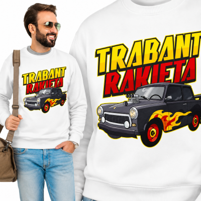 BLUZA AUTA  PRL TRABANT RAKIETA