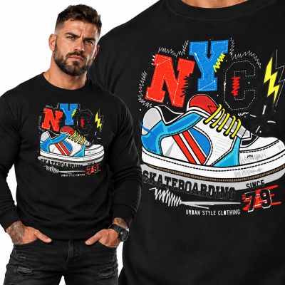 LONGSLEEVE  ŚMIESZNY SKATEBOA RDING