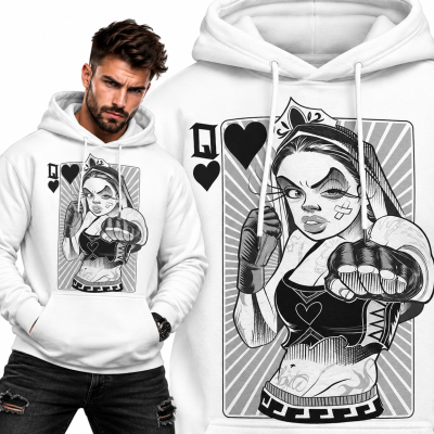 BLUZA Z KAPTUREM SPORTOWA DAMA