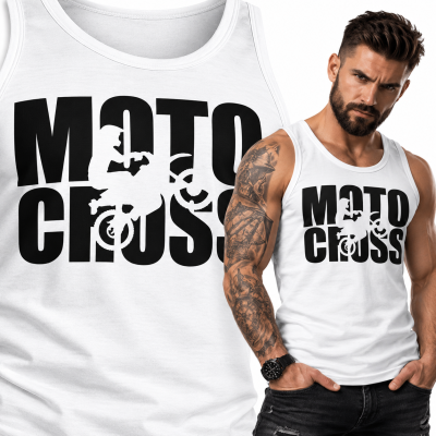 TANK TOP ŚMIESZNY  MOTORYZACYJNE MOTOCROSS 2