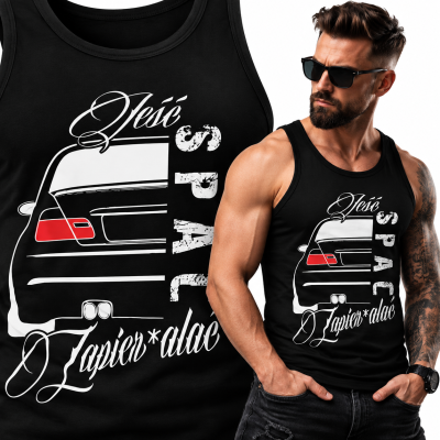 TANK TOP ŚMIESZNY MOTORYZACYJNE JEŚĆ SPAĆ