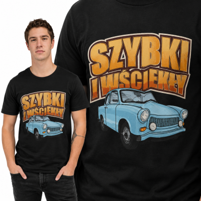 KOSZULKA AUTA PRL TRABANT