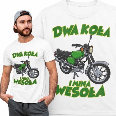 KOSZULKA AUTA PRL SIMSON DWA KOŁA