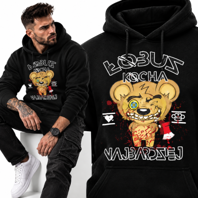 BLUZA ŚMIESZNA  Z KAPTUREM ŁOBUZ 2