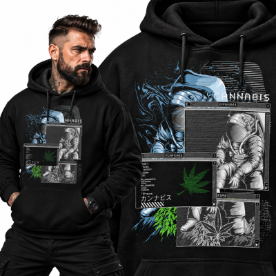 BLUZA Z KAPTUREM FOUND CANNABIS