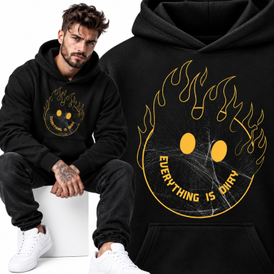 BLUZA Z KAPTUREM OKAY EMOT