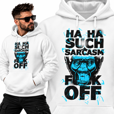BLUZA ŚMIESZNA Z KAPTUREM HA HA SUCH