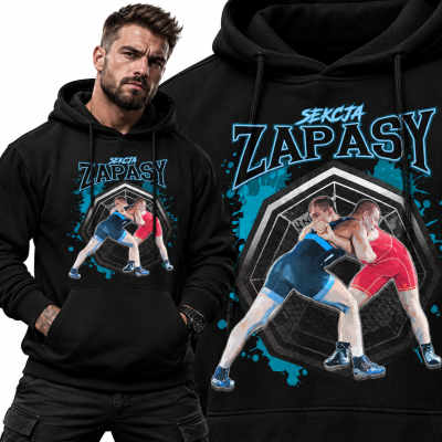 BLUZA Z KAPTUREM SPORTY WALKI SEKCJA ZAPASY