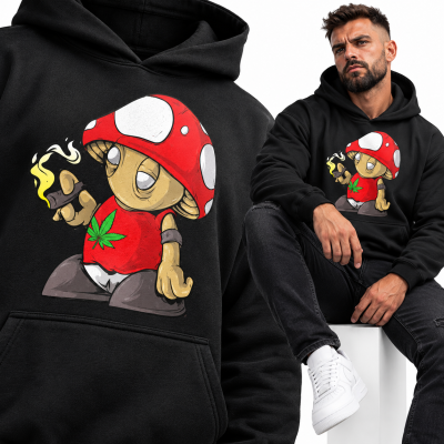 BLUZA ŚMIESZNA Z KAPTUREM MUSHROOMS