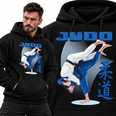 BLUZA Z KAPTUREM SPORTY WALKI JUDO