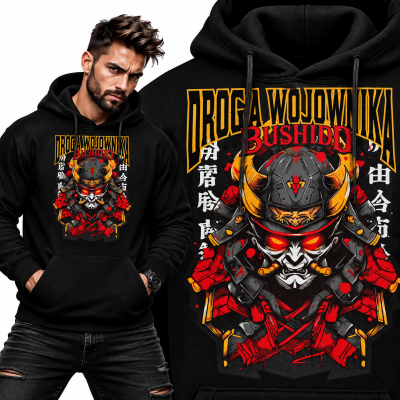 BLUZA Z KAPTUREM SPORTY WALKI DROGA WOJOWNIKA