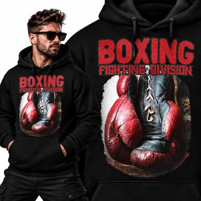 BLUZA Z KAPTUREM SPORTY WALKI BOXING DIVISION