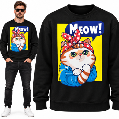BLUZA ŚMIESZNA  MEOW!