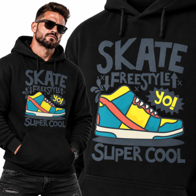 BLUZA Z KAPTUREM SKATE FREESTYLE