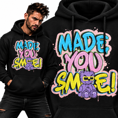 BLUZA Z KAPTUREM MADE YOU SMIE