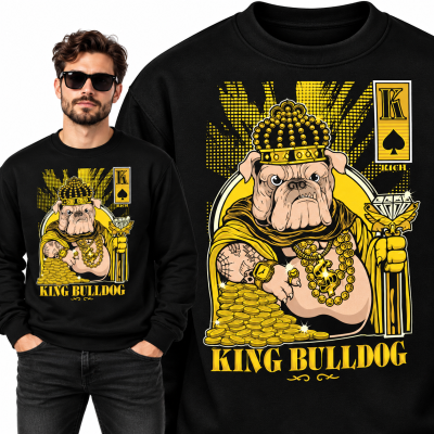 BLUZA ŚMIESZNA  BULLDOG