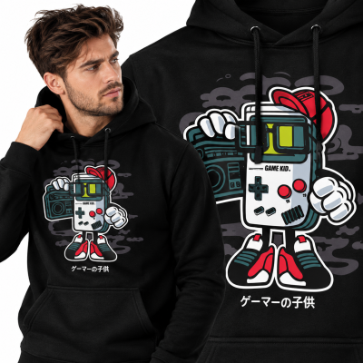 BLUZA Z KAPTUREM ANIMOWANE  GAME KID