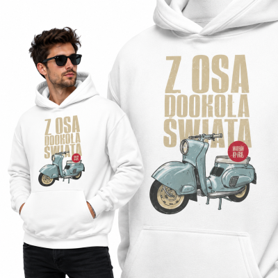 BLUZA Z KAPTUREM AUTA PRL OSA