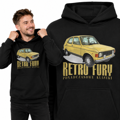 BLUZA Z KAPTUREM AUTA PRL ZASTAVA