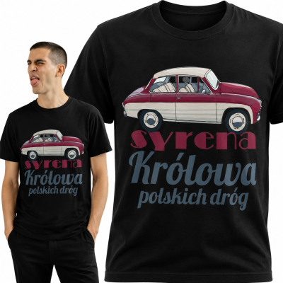 KOSZULKA AUTA PRL SYRENA 2