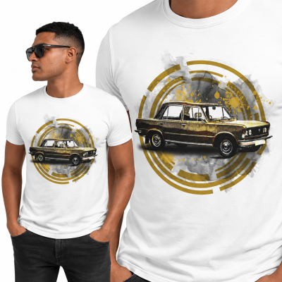 KOSZULKA AUTA PRL FIAT 125P