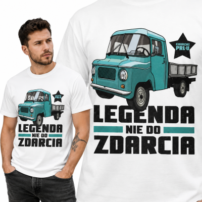 KOSZULKA AUTA PRL NYSA LEGENDA NIE DO ZDARCIA