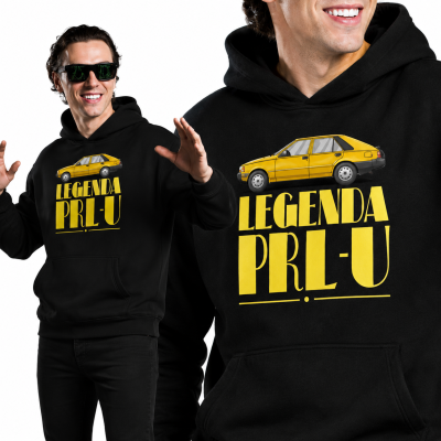 BLUZA Z KAPTUREM AUTA PRL POLONEZ