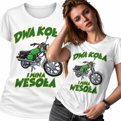 DAMSKA KOSZULKA AUTA PRL SIMSON DWA KOŁA