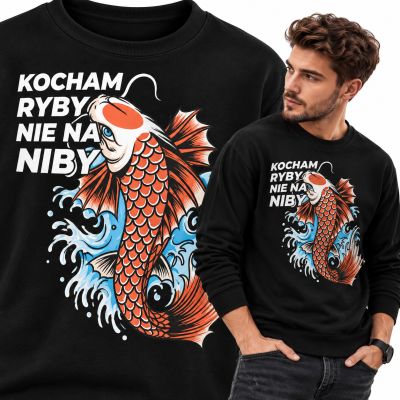 BLUZA DLA WĘDKARZA  KOCHAM RYBY