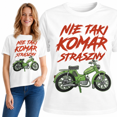 DAMSKA KOSZULKA AUTA PRL KOMAR