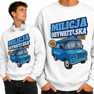 BLUZA AUTA PRL MILICJA