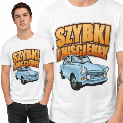 KOSZULKA AUTA PRL TRABANT