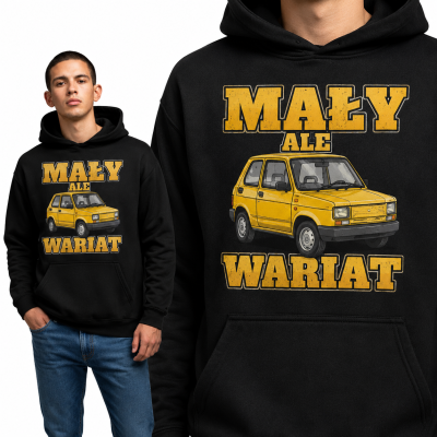 BLUZA Z KAPTUREM AUTA PRL MALUCH