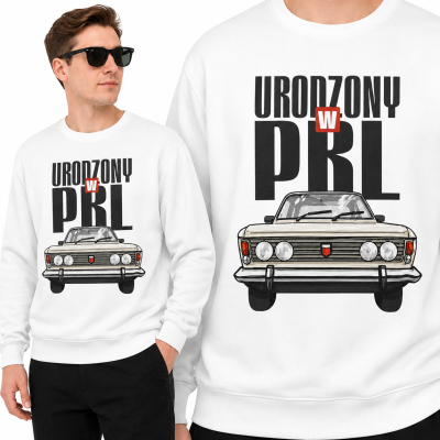 BLUZA AUTA  PRL DUŻY FIAT 2