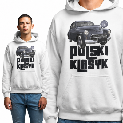 BLUZA Z KAPTUREM AUTA PRL WARSZAWA 2