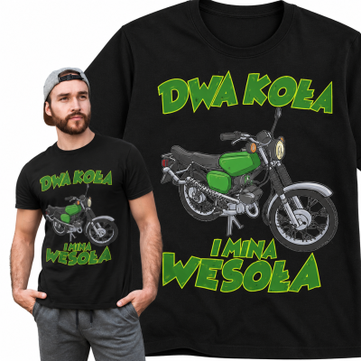 KOSZULKA AUTA PRL SIMSON DWA KOŁA