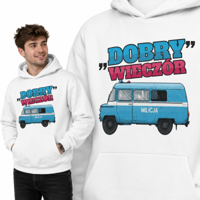 BLUZA Z KAPTUREM AUTA PRL NYSA DOBRY WIECZÓR
