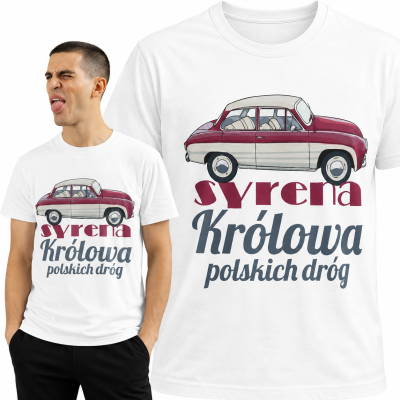KOSZULKA AUTA PRL SYRENA 2