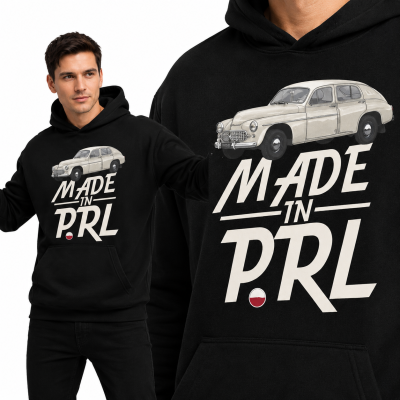 BLUZA Z KAPTUREM AUTA PRL WARSZAWA